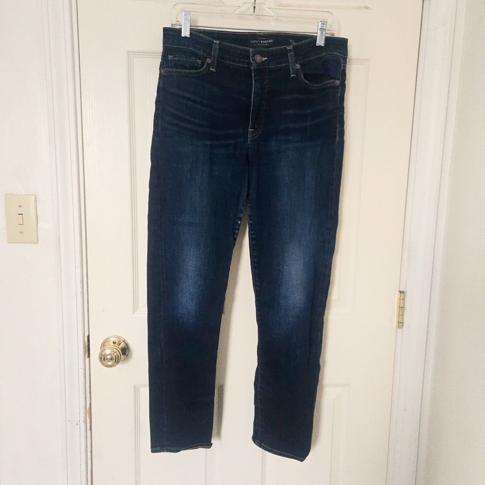 Lucky Brand Dark Wash Straight Leg Denim Jeans Classic Casual